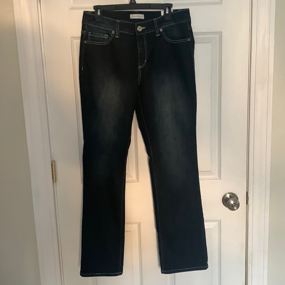 NWT Christopher & Banks Barely Boot Blue Jeans Size 10 #580